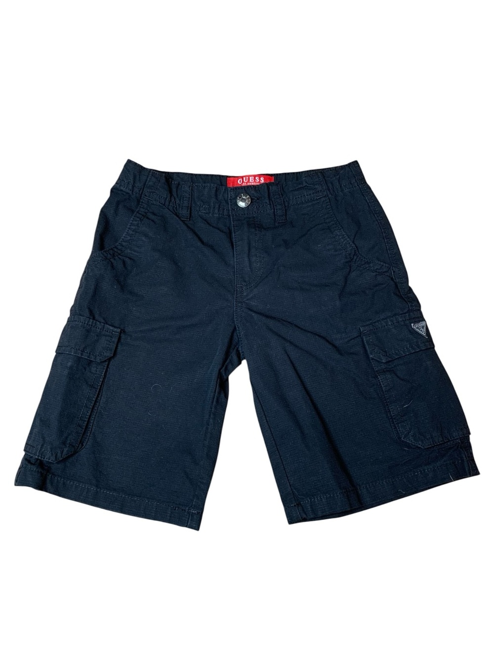 Guess Boys Black Karter Ripstop Utility Cargo Shorts Size 8 (CDN 8 / US 8)